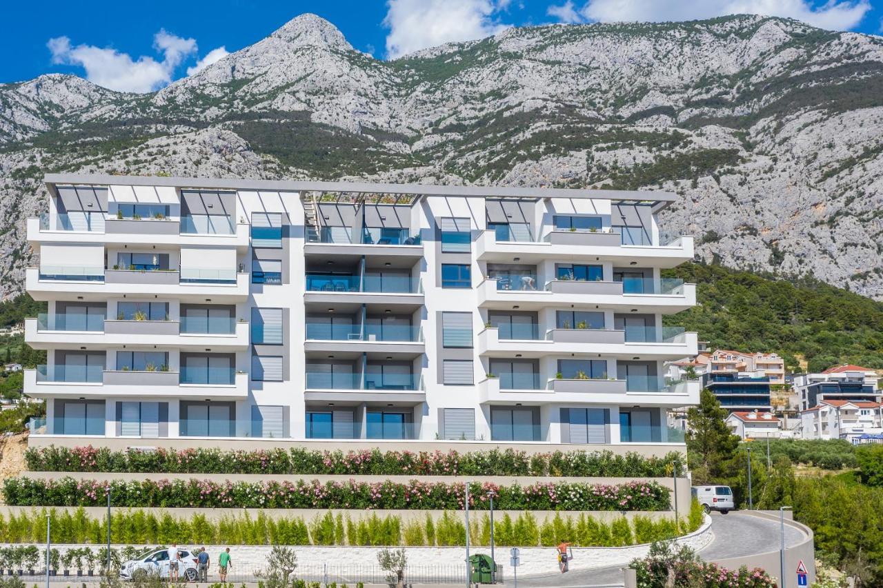 Luxury Adria Sea & City View Apartment Makarska Exteriör bild