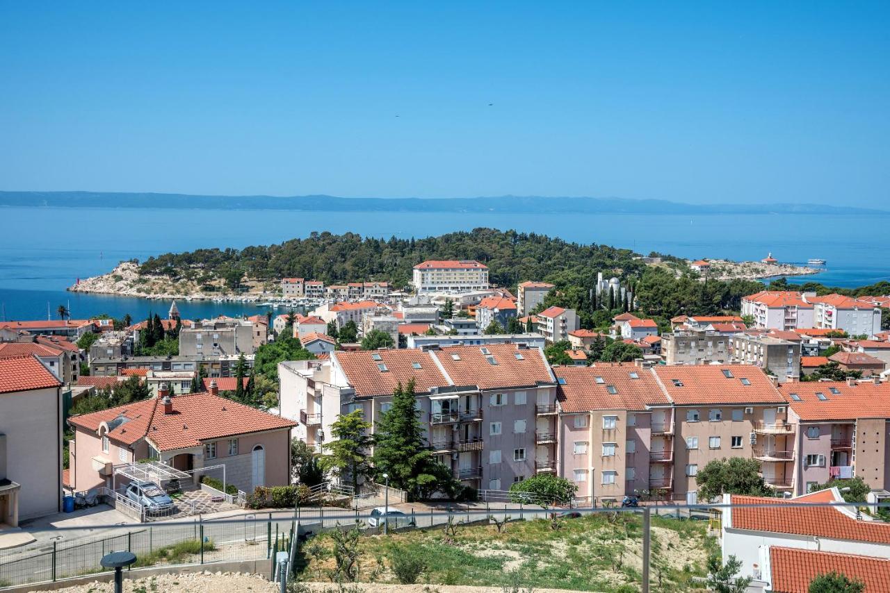 Luxury Adria Sea & City View Apartment Makarska Exteriör bild